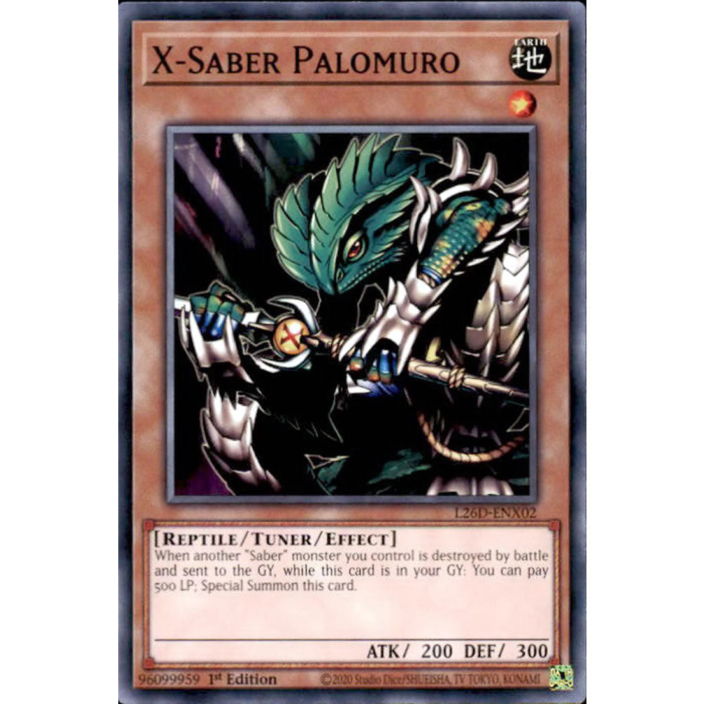 X-Saber Palomuro L26D-ENX02 Yu-Gi-Oh! Card from the Legendary Modern Decks 2026 Set