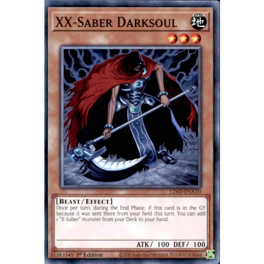 XX-Saber Darksoul L26D-ENX10 Yu-Gi-Oh! Card from the Legendary Modern Decks 2026 Set