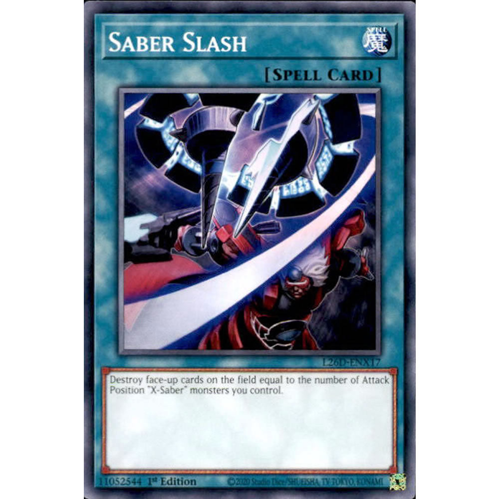 Saber Slash L26D-ENX17 Yu-Gi-Oh! Card from the Legendary Modern Decks 2026 Set