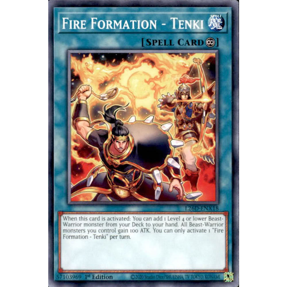 Fire Formation - Tenki L26D-ENX18 Yu-Gi-Oh! Card from the Legendary Modern Decks 2026 Set