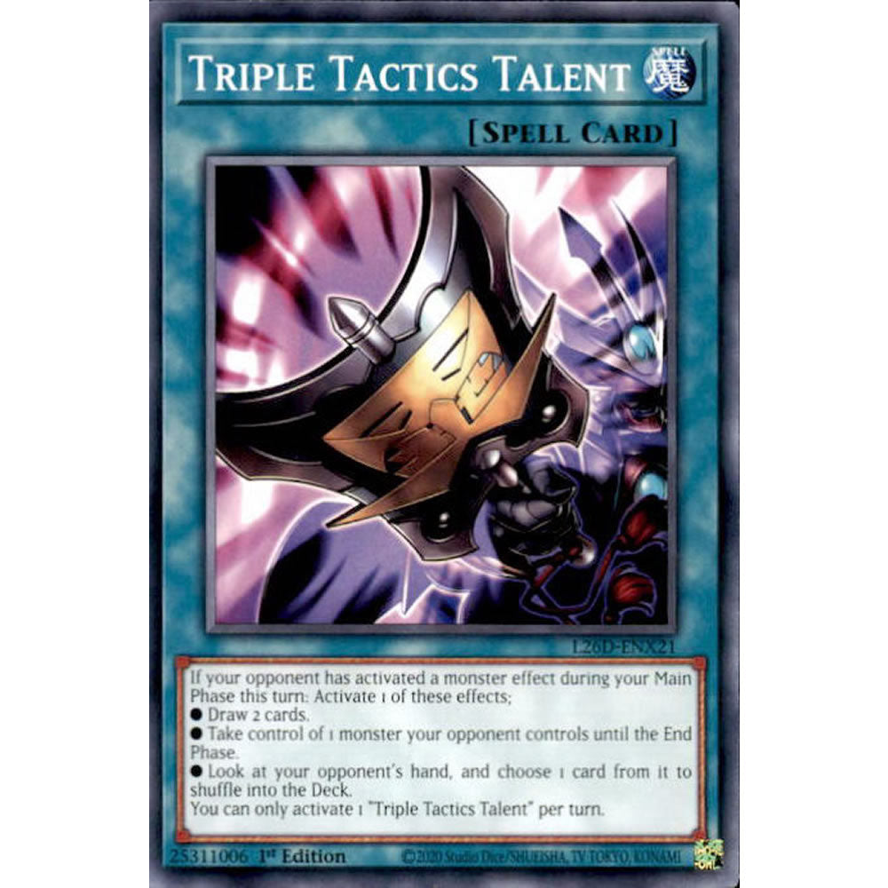 Triple Tactics Talent L26D-ENX21 Yu-Gi-Oh! Card from the Legendary Modern Decks 2026 Set