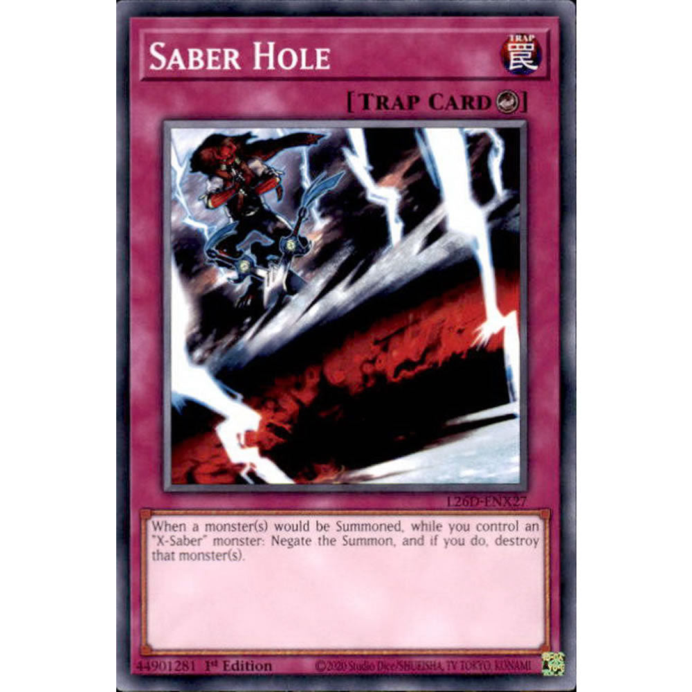 Saber Hole L26D-ENX27 Yu-Gi-Oh! Card from the Legendary Modern Decks 2026 Set