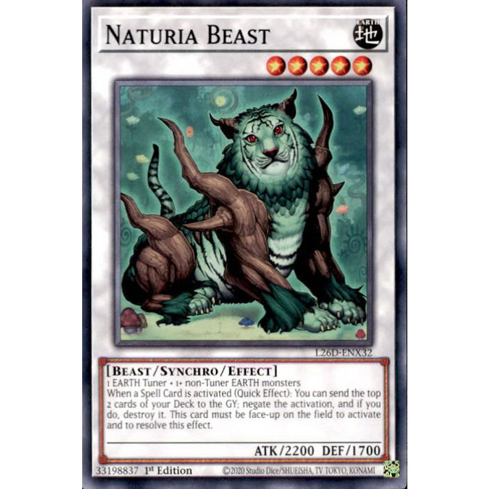 Naturia Beast L26D-ENX32 Yu-Gi-Oh! Card from the Legendary Modern Decks 2026 Set