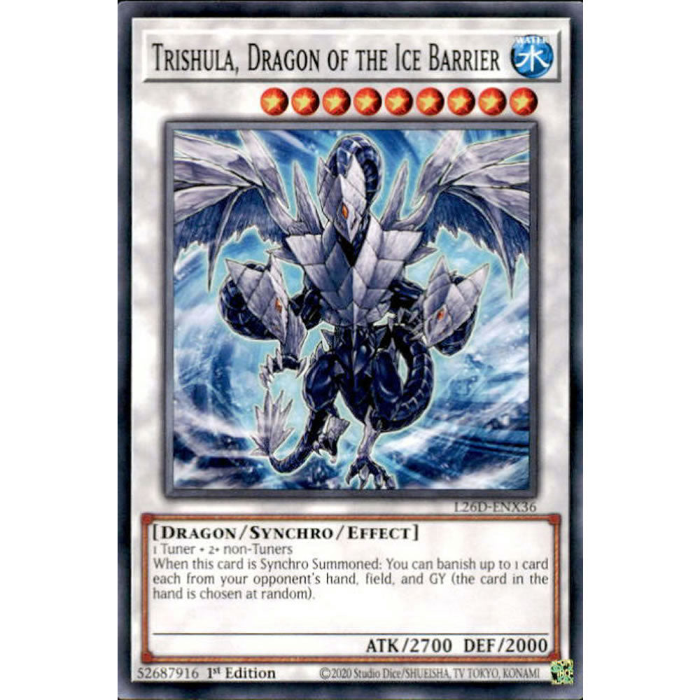 Trishula, Dragon of the Ice Barrier L26D-ENX36 Yu-Gi-Oh! Card from the Legendary Modern Decks 2026 Set