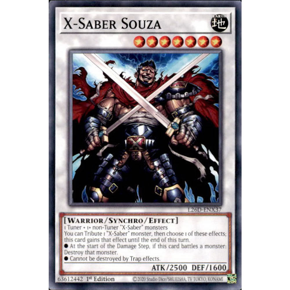 X-Saber Souza L26D-ENX37 Yu-Gi-Oh! Card from the Legendary Modern Decks 2026 Set