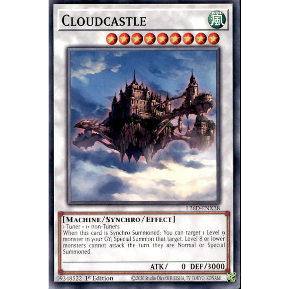 Cloudcastle L26D-ENX38 Yu-Gi-Oh! Card from the Legendary Modern Decks 2026 Set
