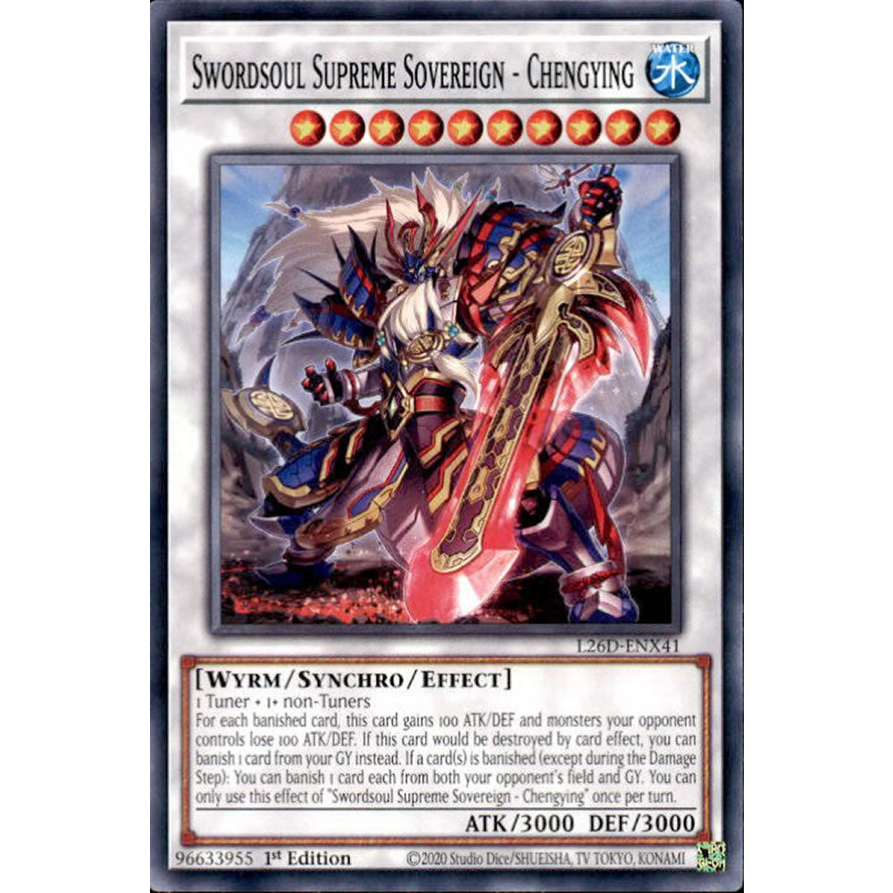 Swordsoul Supreme Sovereign - Chengying L26D-ENX41 Yu-Gi-Oh! Card from the Legendary Modern Decks 2026 Set
