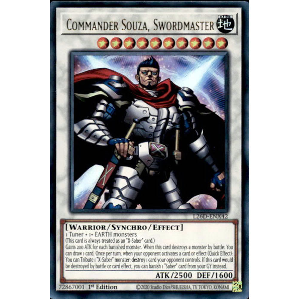 Commander Souza, Swordmaster L26D-ENX42 Yu-Gi-Oh! Card from the Legendary Modern Decks 2026 Set