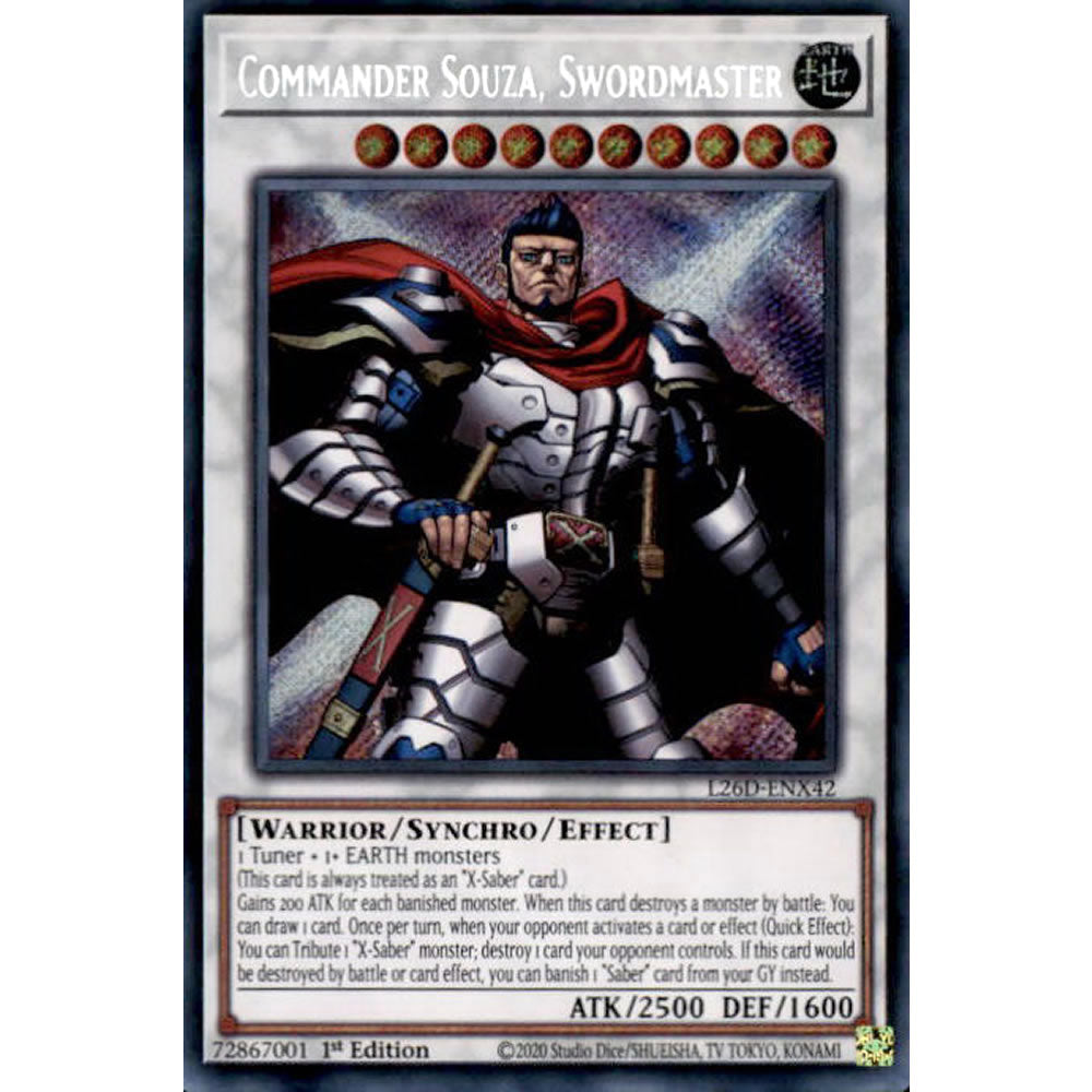 Commander Souza, Swordmaster L26D-ENX42 Yu-Gi-Oh! Card from the Legendary Modern Decks 2026 Set