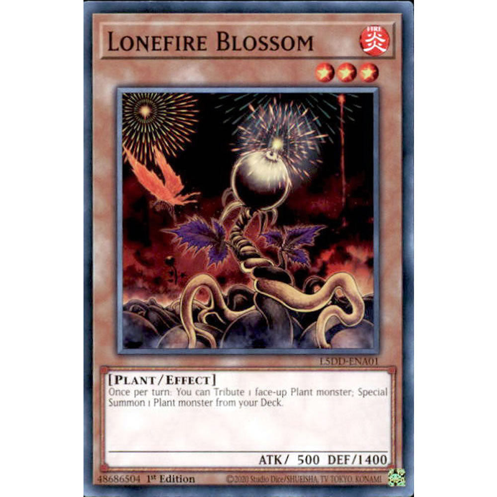 Lonefire Blossom L5DD-ENA01 Yu-Gi-Oh! Card from the Legendary 5D's Decks Set