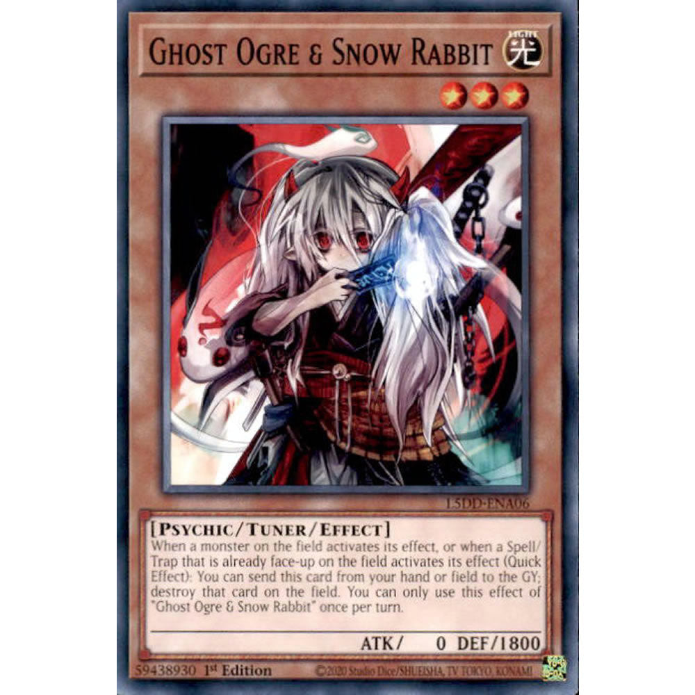 Ghost Ogre & Snow Rabbit L5DD-ENA06 Yu-Gi-Oh! Card from the Legendary 5D's Decks Set