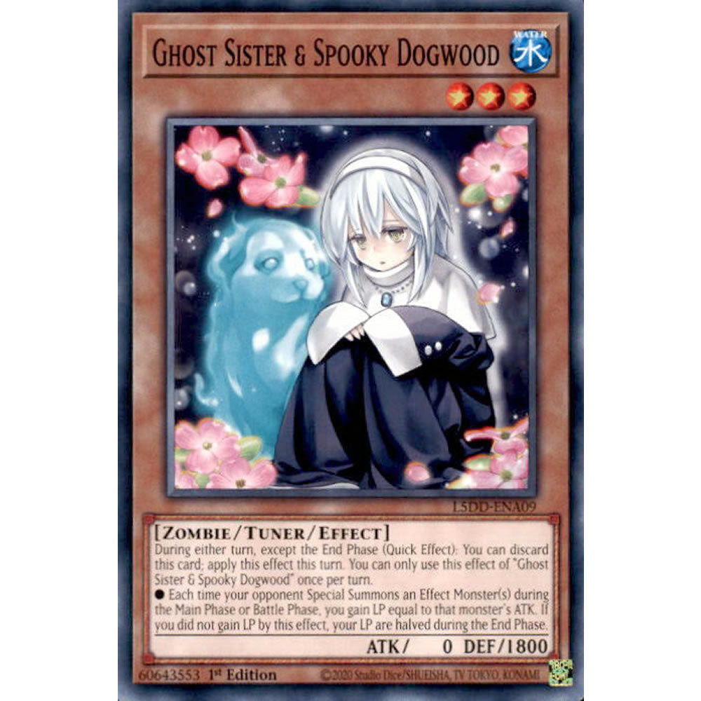 Ghost Sister & Spooky Dogwood L5DD-ENA09 Yu-Gi-Oh! Card from the Legendary 5D's Decks Set