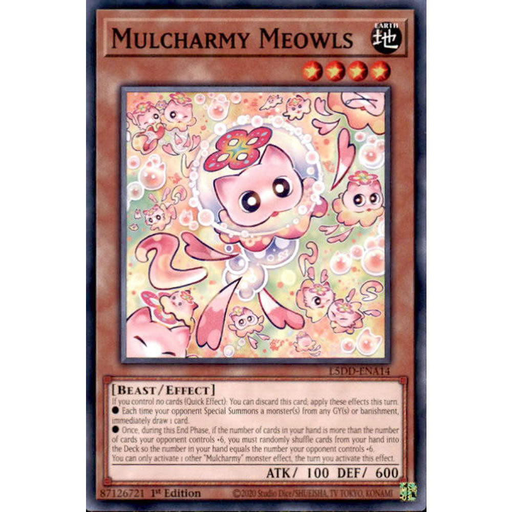 Mulcharmy Meowls L5DD-ENA14 Yu-Gi-Oh! Card - Deckboosters Mulcharmy Meowls L5DD-ENA14 Yu-Gi-Oh! Card - Deckboosters