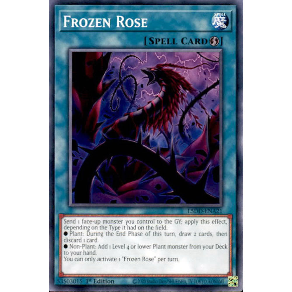 Frozen Rose L5DD-ENA21 Yu-Gi-Oh! Card from the Legendary 5D's Decks Set