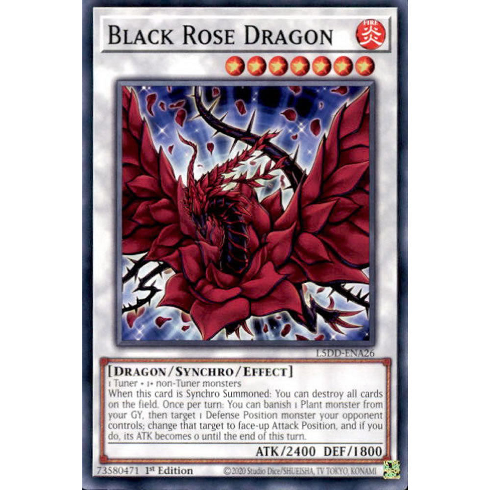 Black Rose Dragon L5DD-ENA26 Yu-Gi-Oh! Card from the Legendary 5D's Decks Set
