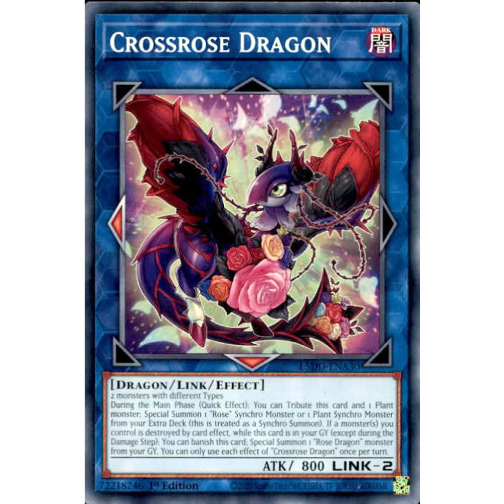Crossrose Dragon L5DD-ENA30 Yu-Gi-Oh! Card from the Legendary 5D's Decks Set