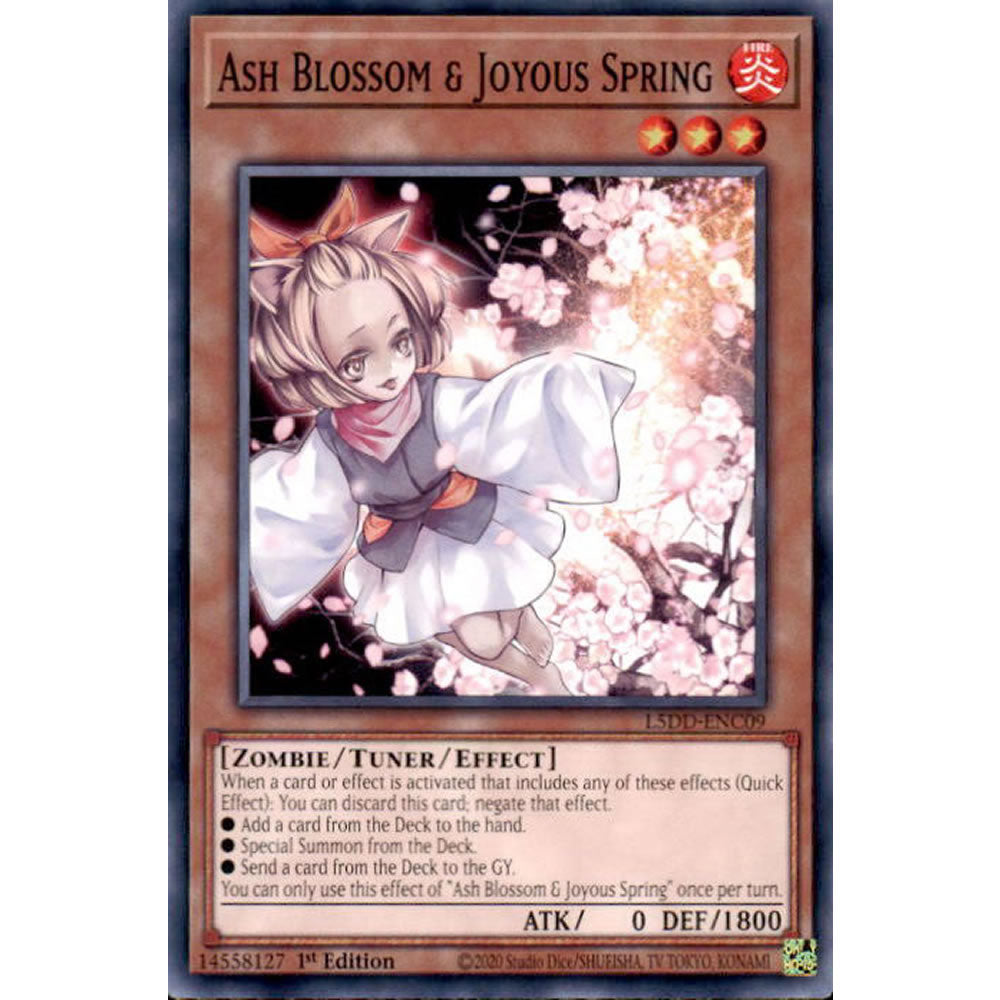 Ash Blossom & Joyous Spring L5DD-ENC09 Yu-Gi-Oh! Card from the Legendary 5D's Decks Set