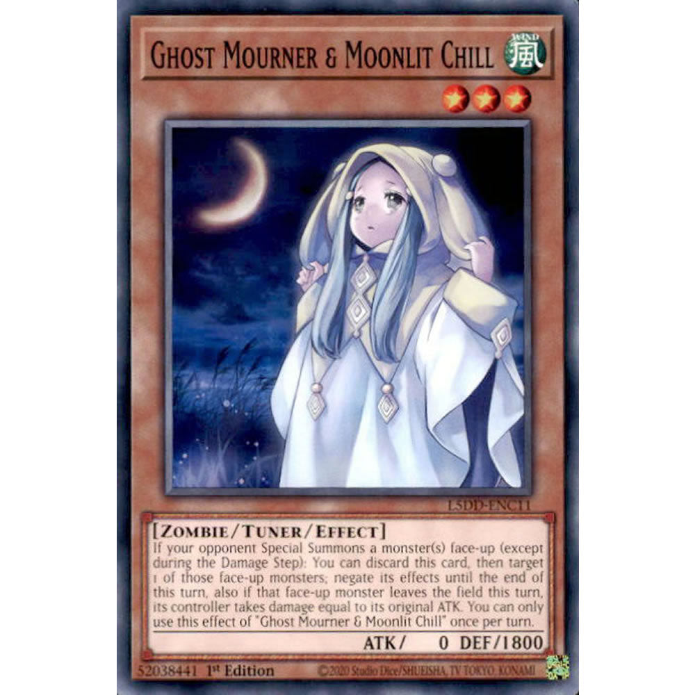 Ghost Mourner & Moonlit Chill L5DD-ENC11 Yu-Gi-Oh! Card from the Legendary 5D's Decks Set