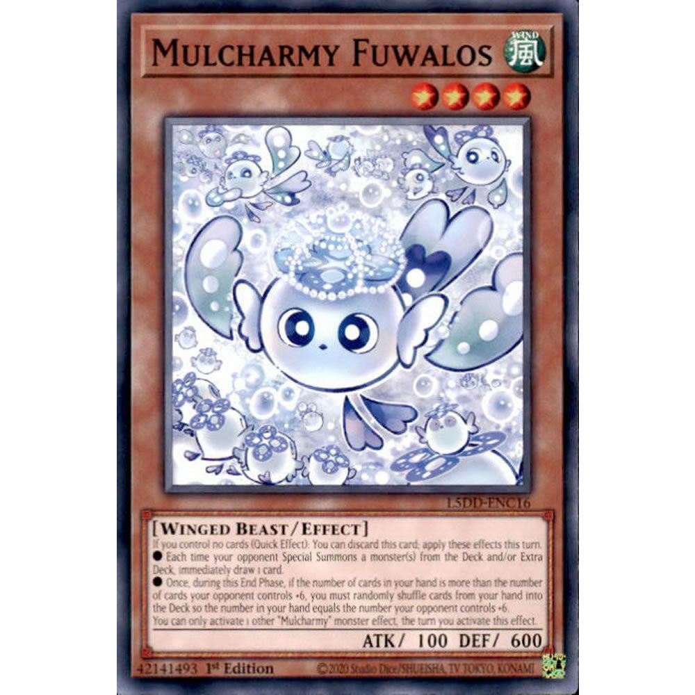 Mulcharmy Fuwalos L5DD-ENC16 Yu-Gi-Oh! Card from the Legendary 5D's Decks Set