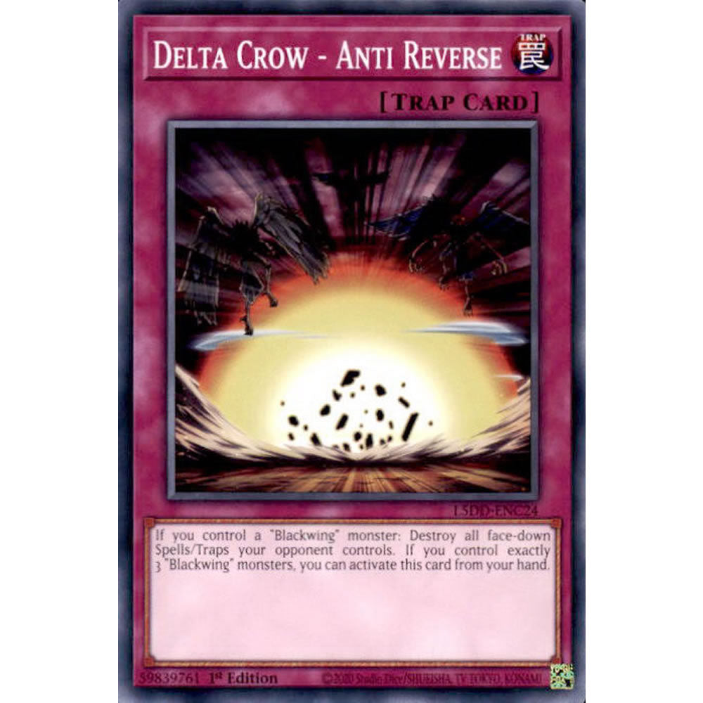 Delta Crow - Anti Reverse L5DD-ENC24 Yu-Gi-Oh! Card from the Legendary 5D's Decks Set