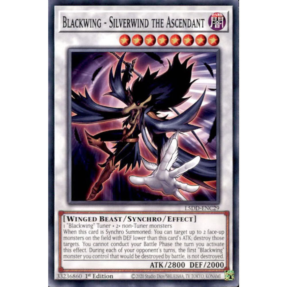 Blackwing - Silverwind the Ascendant L5DD-ENC29 Yu-Gi-Oh! Card from the Legendary 5D's Decks Set