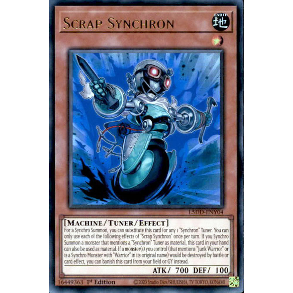 Scrap Synchron L5DD-ENY04 Yu-Gi-Oh! Card from the Legendary 5D's Decks Set