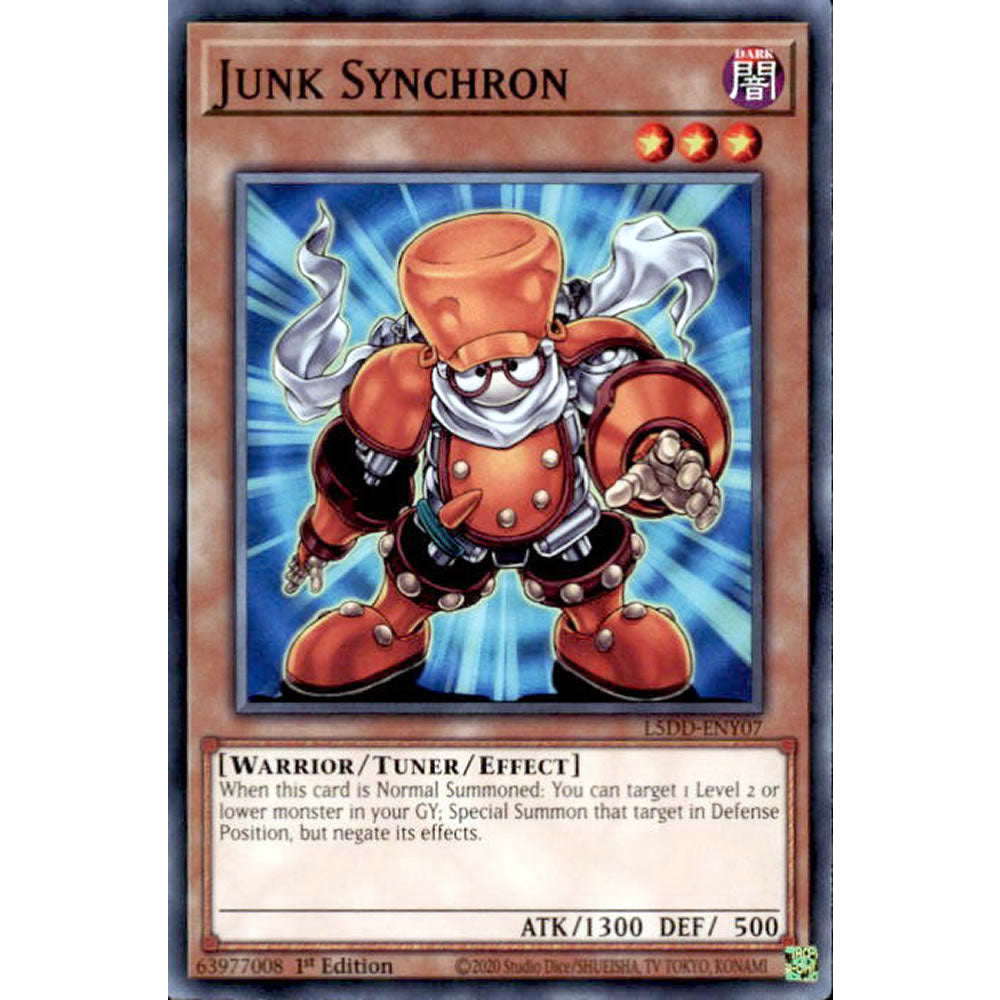 Junk Synchron L5DD-ENY07 Yu-Gi-Oh! Card from the Legendary 5D's Decks Set