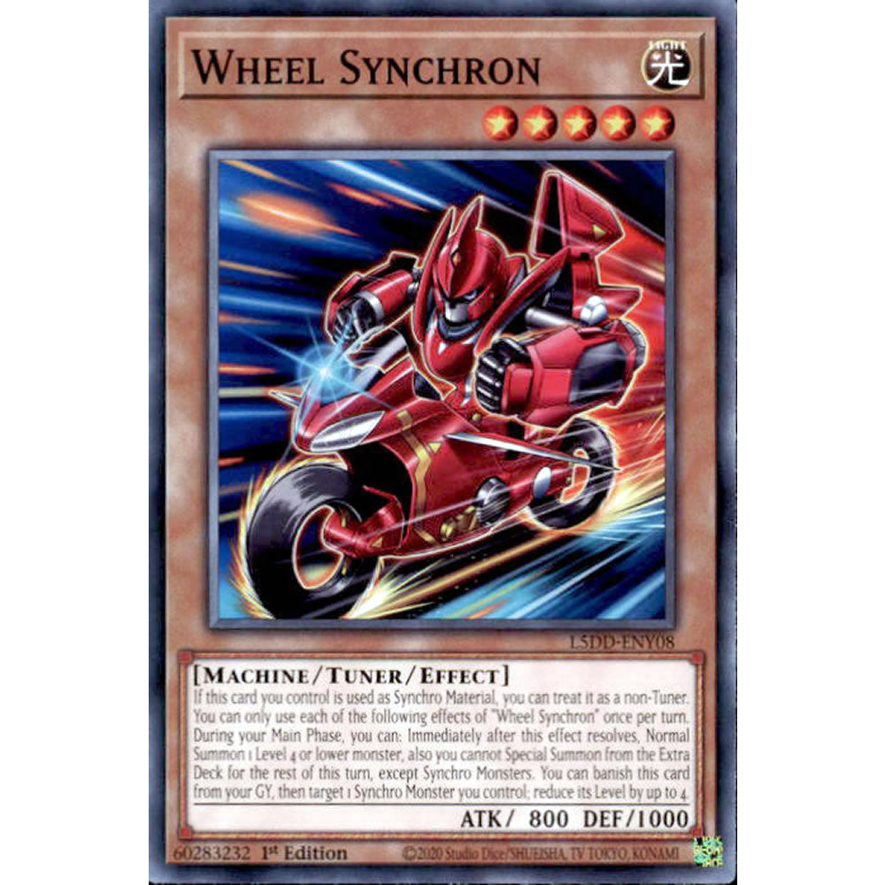 Wheel Synchron L5DD-ENY08 Yu-Gi-Oh! Card from the Legendary 5D's Decks Set