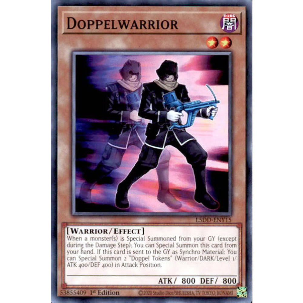 Doppelwarrior L5DD-ENY15 Yu-Gi-Oh! Card from the Legendary 5D's Decks Set