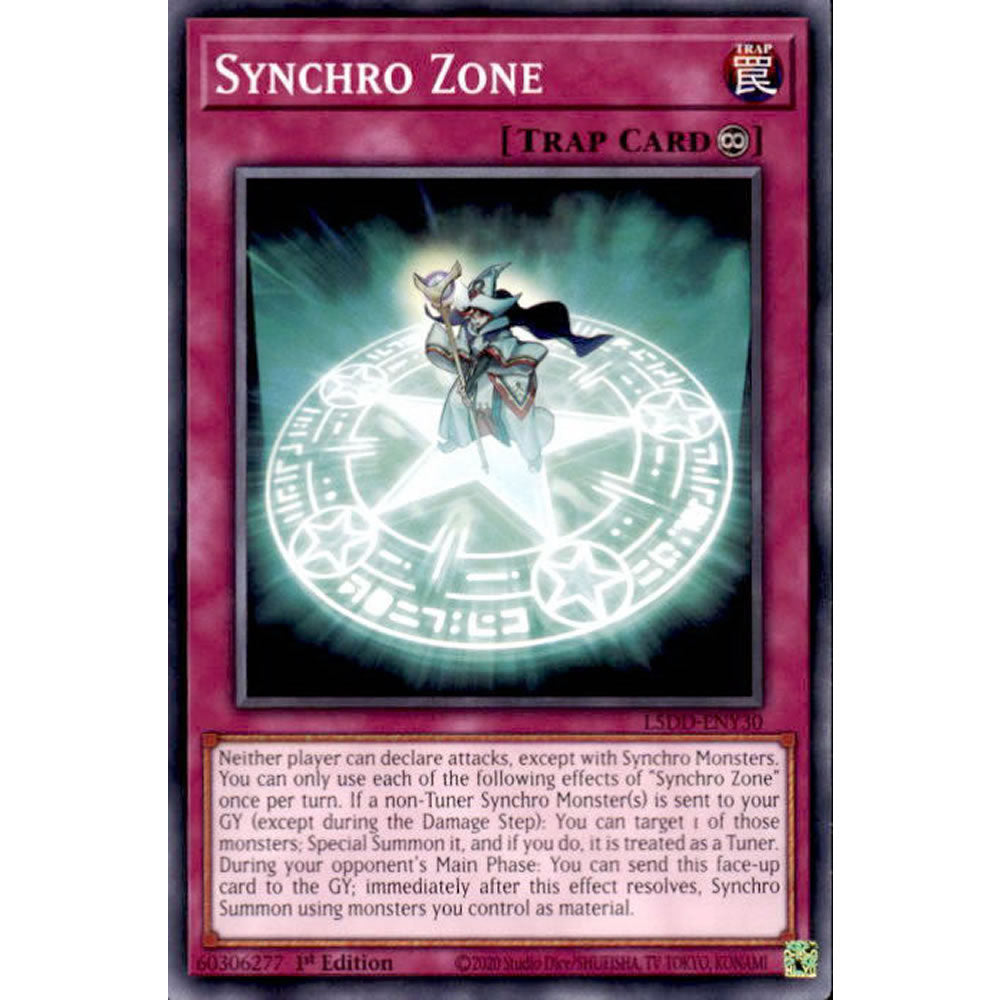 Synchro Zone L5DD-ENY30 Yu-Gi-Oh! Card from the Legendary 5D's Decks Set