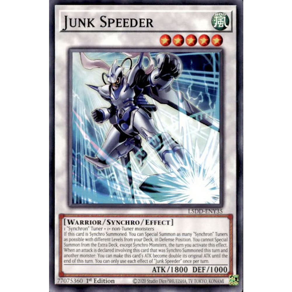 Junk Speeder L5DD-ENY35 Yu-Gi-Oh! Card from the Legendary 5D's Decks Set