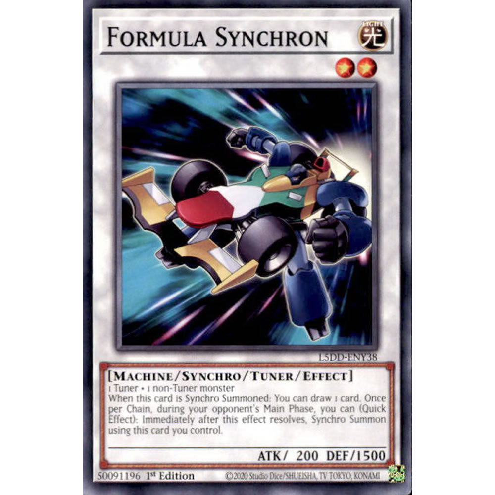 Formula Synchron L5DD-ENY38 Yu-Gi-Oh! Card from the Legendary 5D's Decks Set