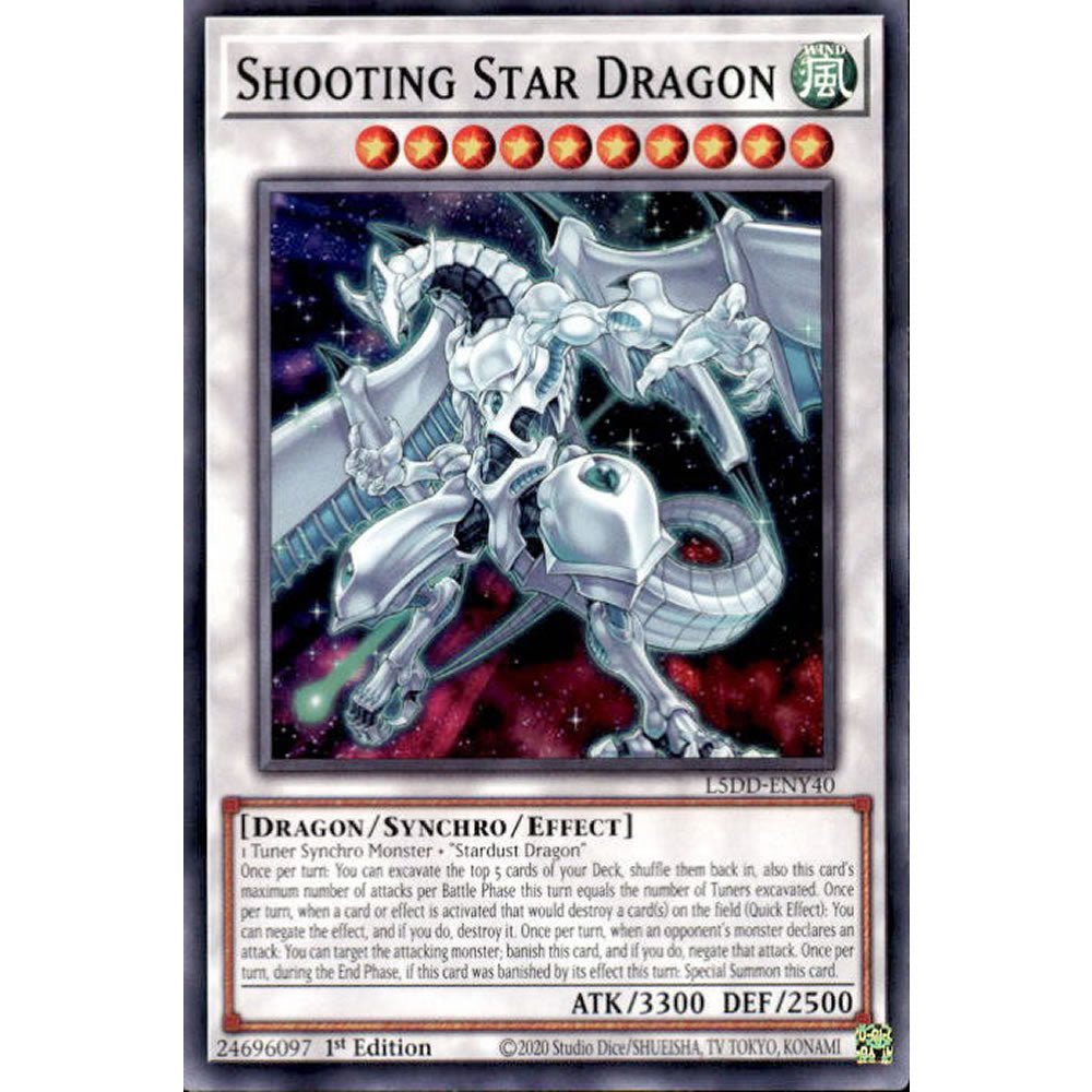 Shooting Star Dragon L5DD-ENY40 Yu-Gi-Oh! Card from the Legendary 5D's Decks Set
