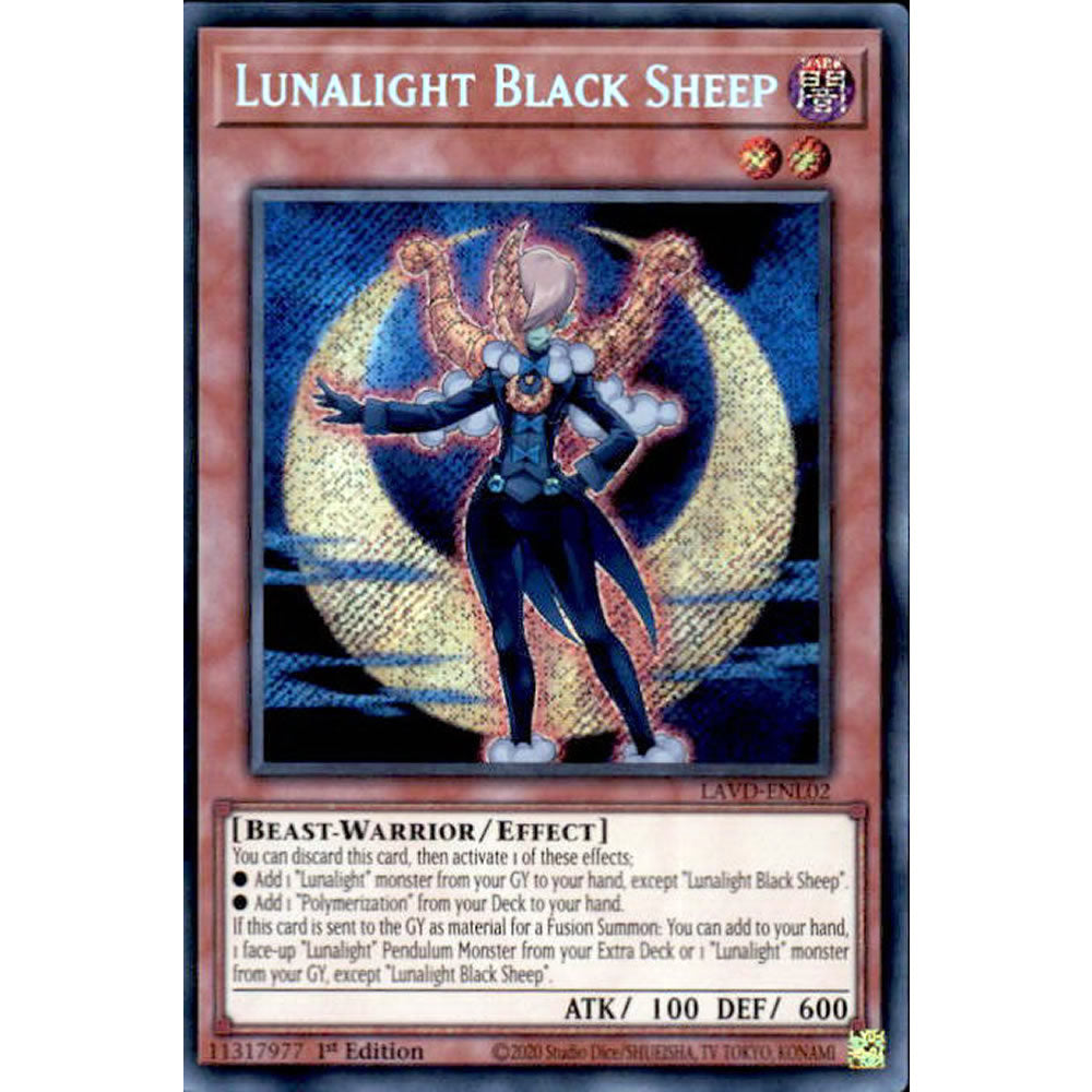 Lunalight Black Sheep LAVD-ENL02 Yu-Gi-Oh! Card from the Legendary Arc-V Decks Set