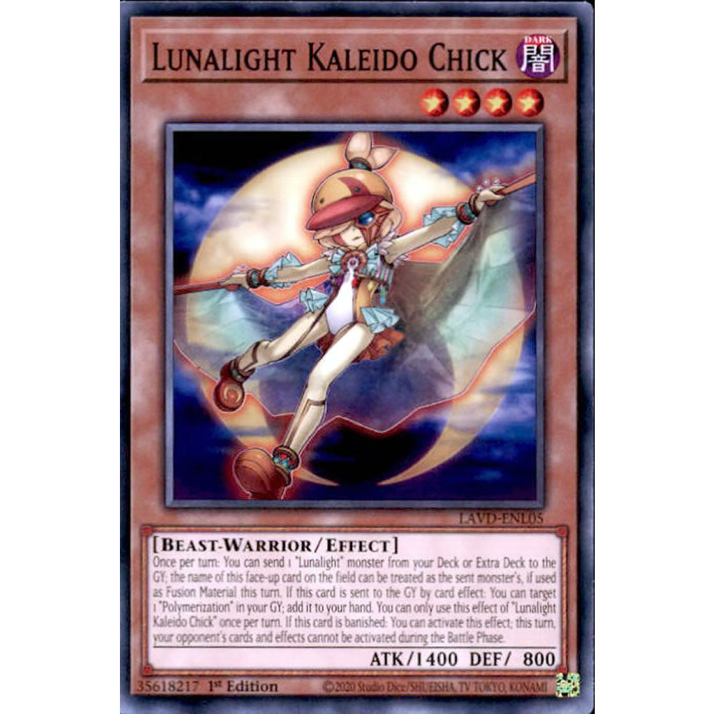 Lunalight Kaleido Chick LAVD-ENL05 Yu-Gi-Oh! Card from the Legendary Arc-V Decks Set