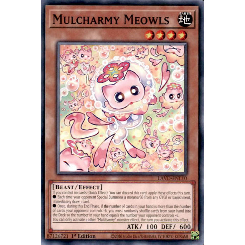 Mulcharmy Meowls LAVD-ENL10 Yu-Gi-Oh! Card from the Legendary Arc-V Decks Set