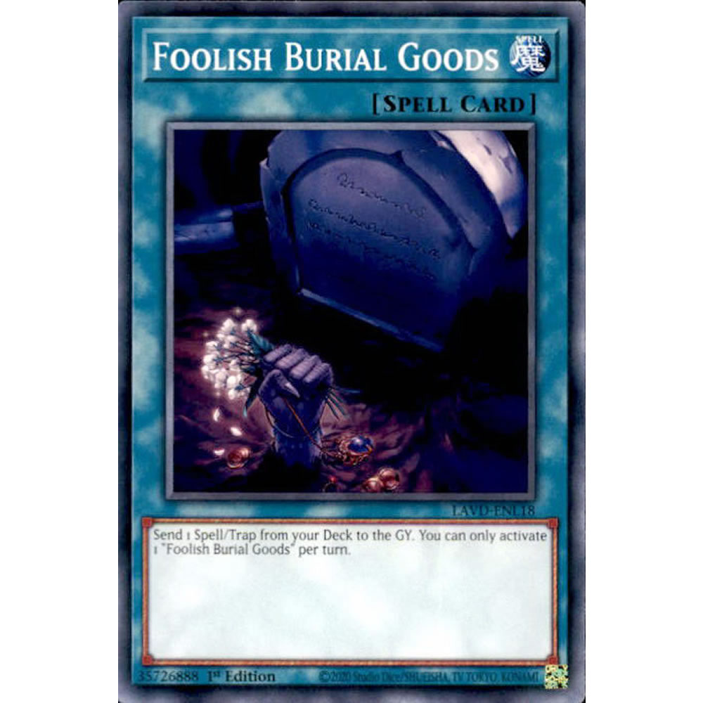 Foolish Burial Goods LAVD-ENL18 Yu-Gi-Oh! Card from the Legendary Arc-V Decks Set