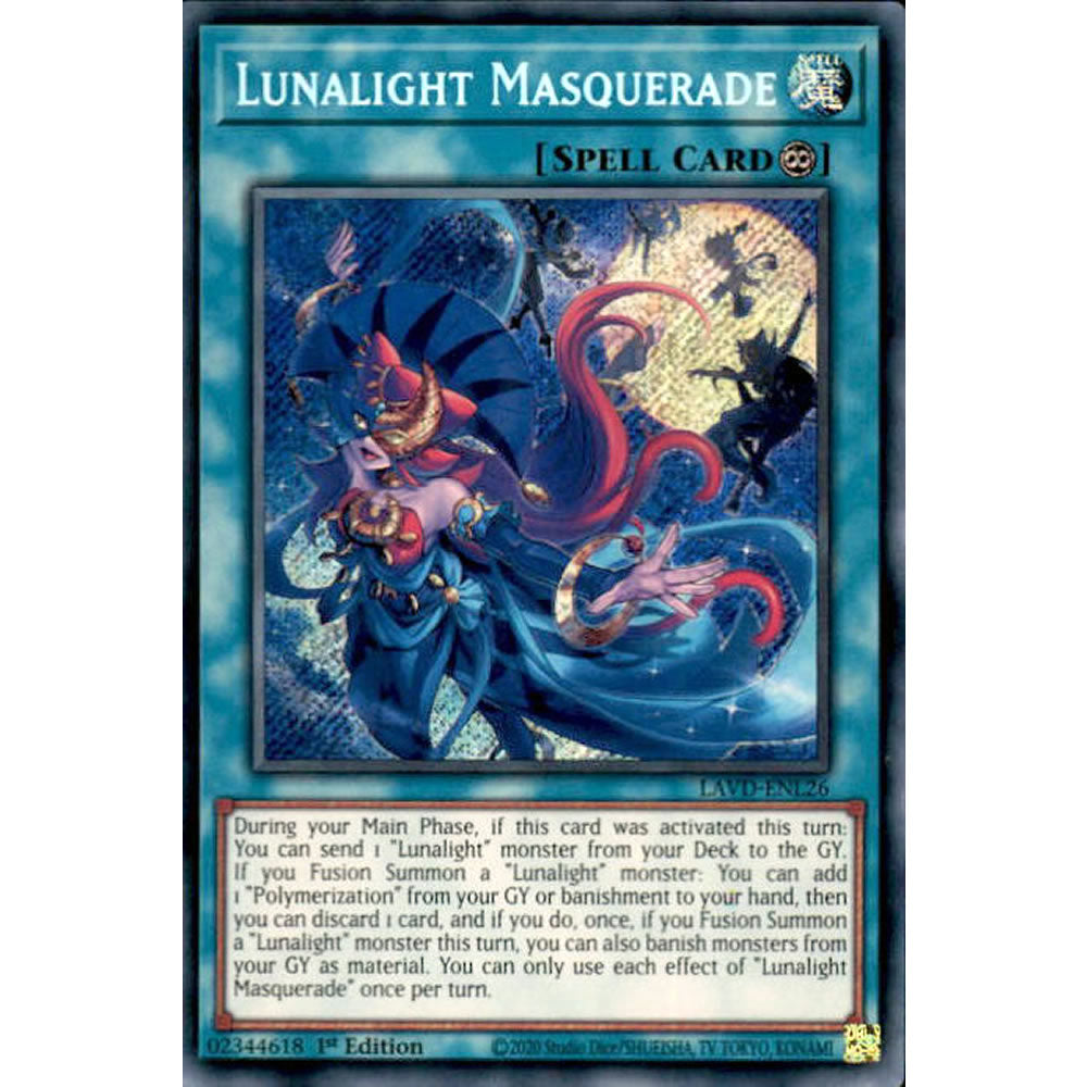 Lunalight Masquerade LAVD-ENL26 Yu-Gi-Oh! Card from the Legendary Arc-V Decks Set
