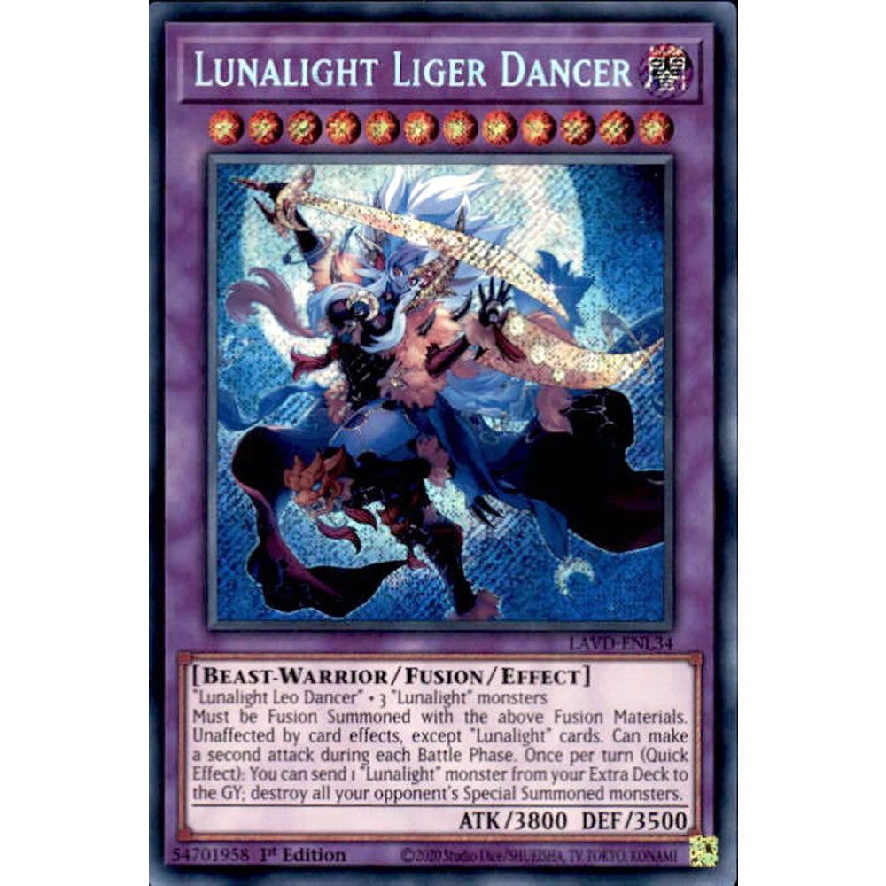 Lunalight Liger Dancer LAVD-ENL34 Yu-Gi-Oh! Card from the Legendary Arc-V Decks Set