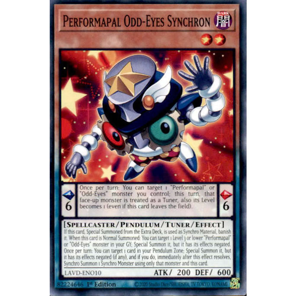 Performapal Odd-Eyes Synchron LAVD-ENO10 Yu-Gi-Oh! Card from the Legendary Arc-V Decks Set