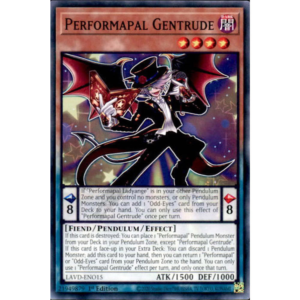 Performapal Gentrude LAVD-ENO15 Yu-Gi-Oh! Card from the Legendary Arc-V Decks Set