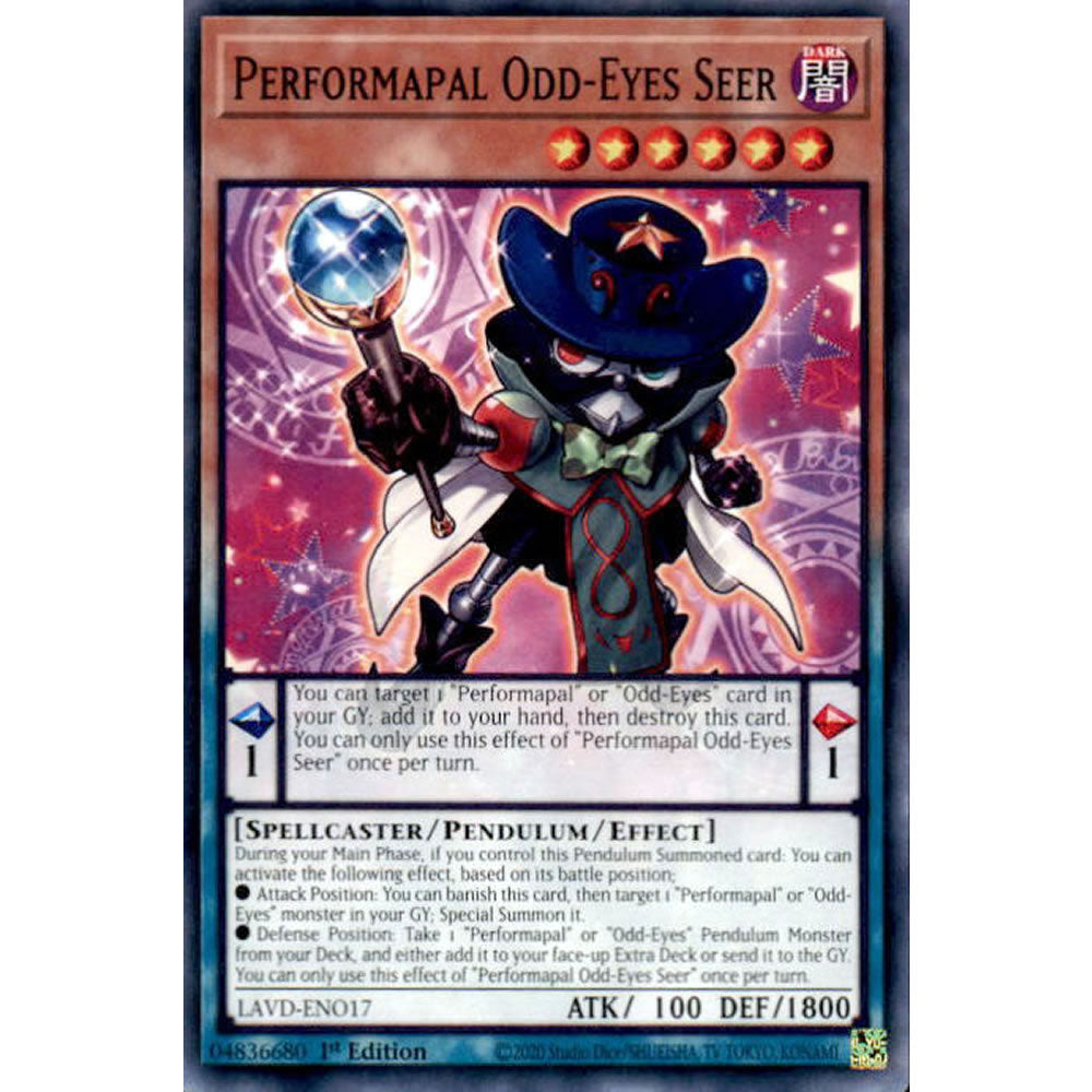 Performapal Odd-Eyes Seer LAVD-ENO17 Yu-Gi-Oh! Card from the Legendary Arc-V Decks Set