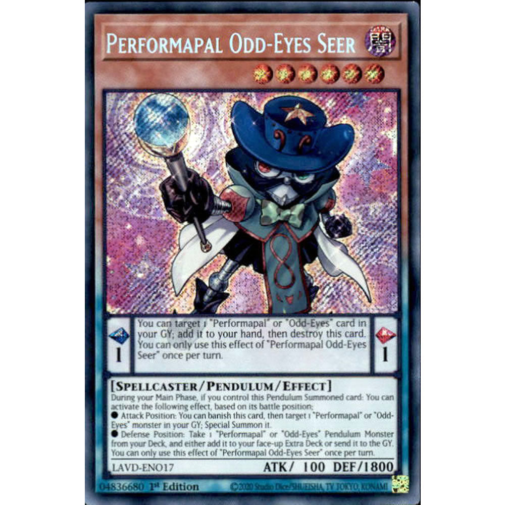 Performapal Odd-Eyes Seer LAVD-ENO17 Yu-Gi-Oh! Card from the Legendary Arc-V Decks Set