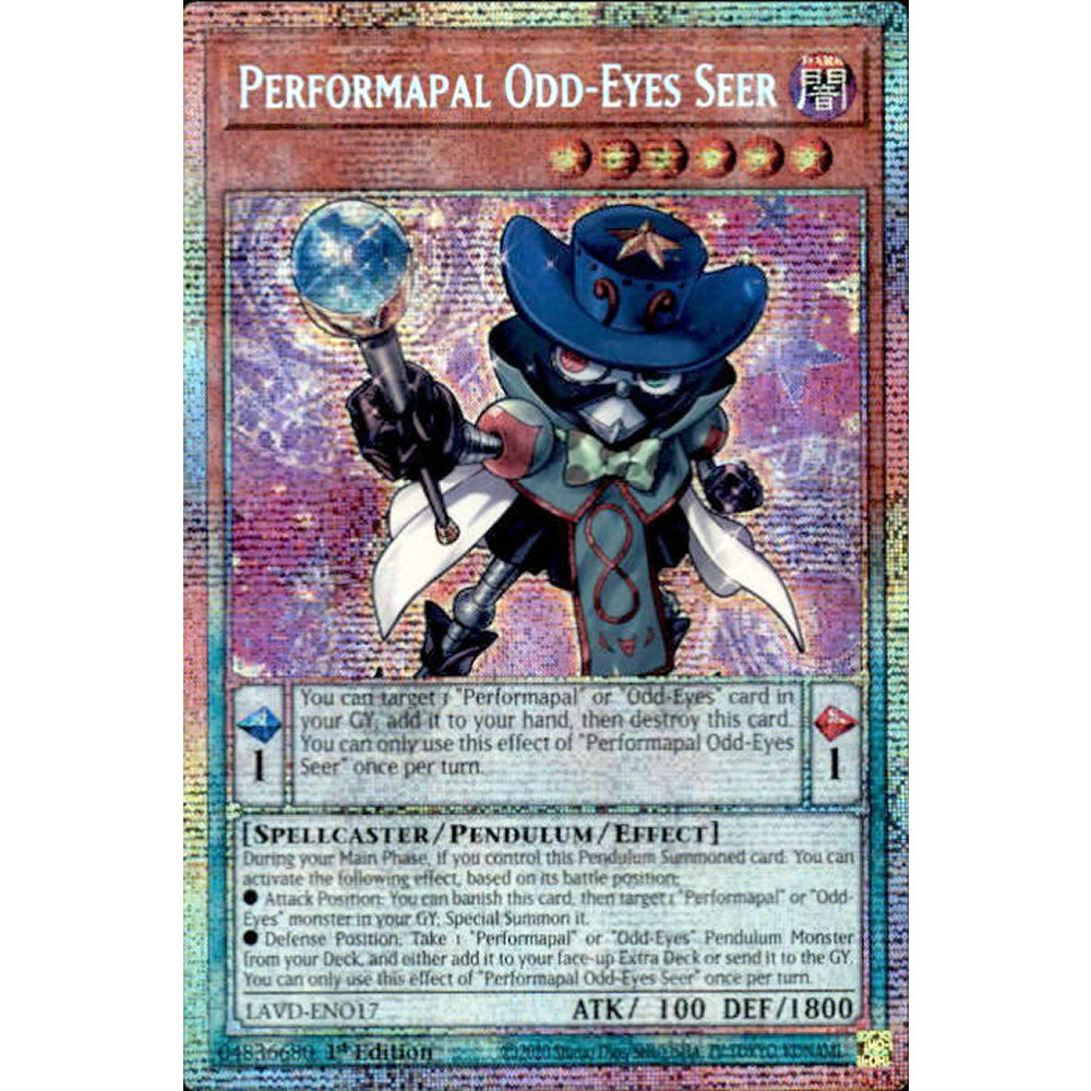 Performapal Odd-Eyes Seer LAVD-ENO17 Yu-Gi-Oh! Card from the Legendary Arc-V Decks Set