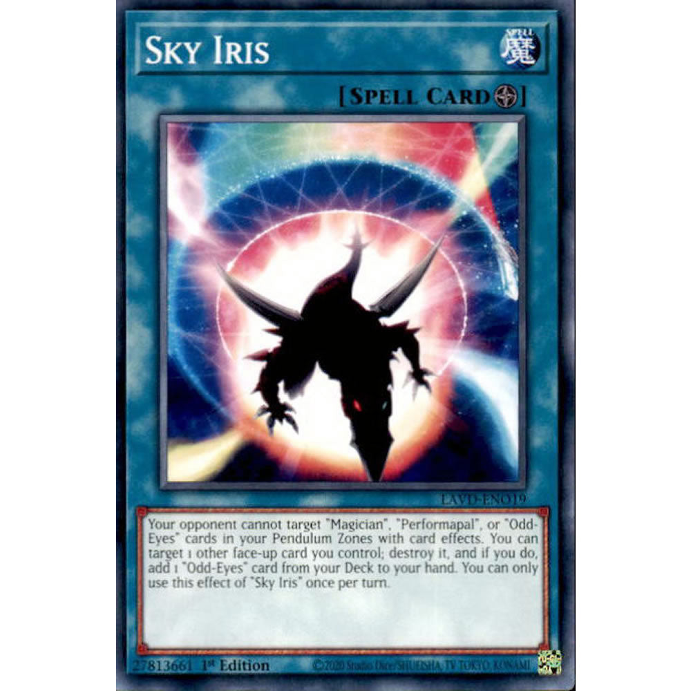 Sky Iris LAVD-ENO19 Yu-Gi-Oh! Card from the Legendary Arc-V Decks Set