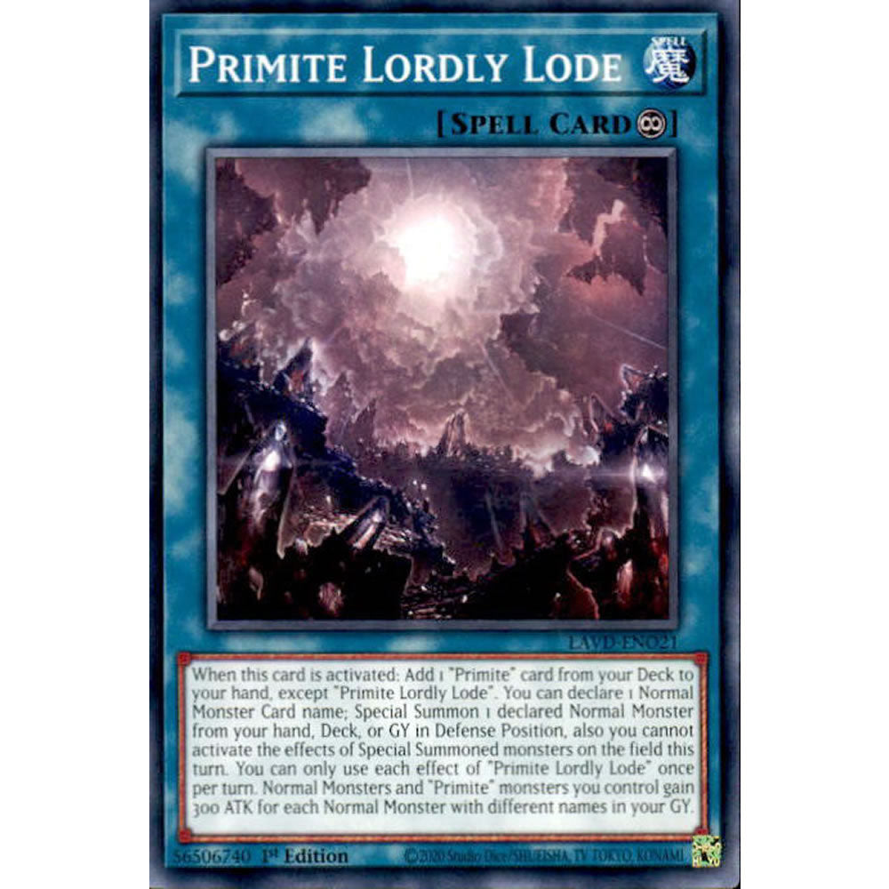 Primite Lordly Lode LAVD-ENO21 Yu-Gi-Oh! Card from the Legendary Arc-V Decks Set