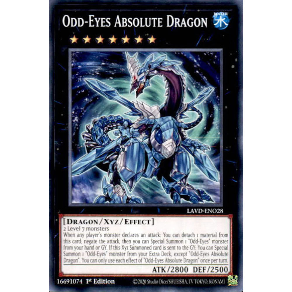 Odd-Eyes Absolute Dragon LAVD-ENO28 Yu-Gi-Oh! Card from the Legendary Arc-V Decks Set