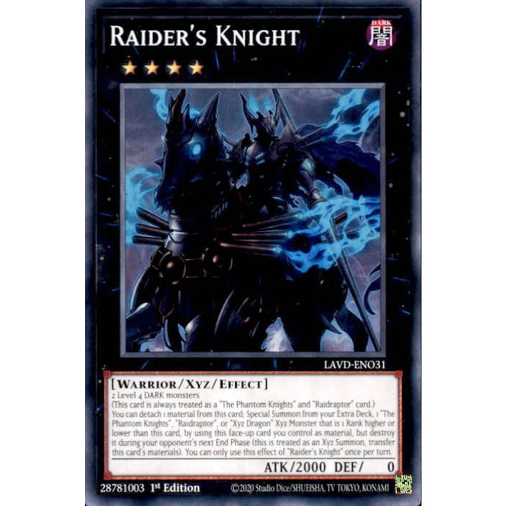 Raider's Knight LAVD-ENO31 Yu-Gi-Oh! Card from the Legendary Arc-V Decks Set