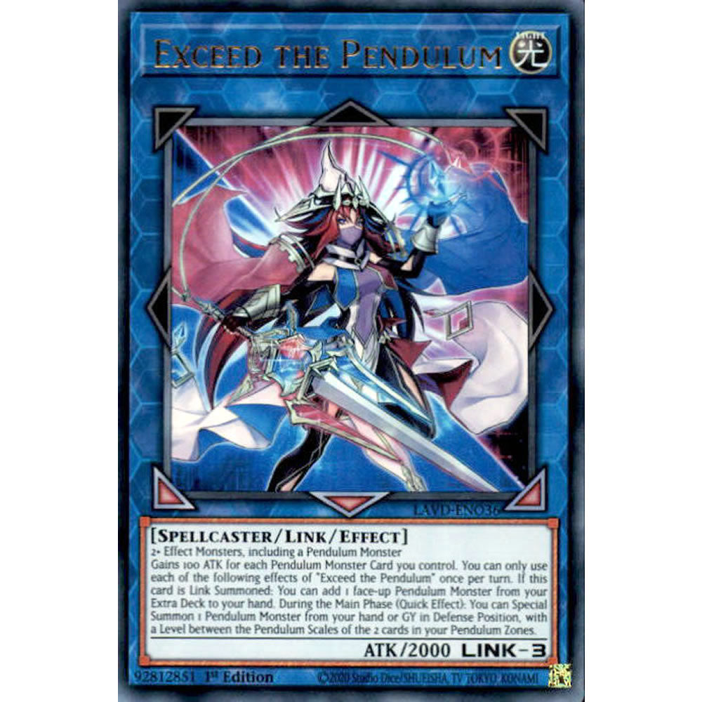 Exceed the Pendulum LAVD-ENO36 Yu-Gi-Oh! Card from the Legendary Arc-V Decks Set