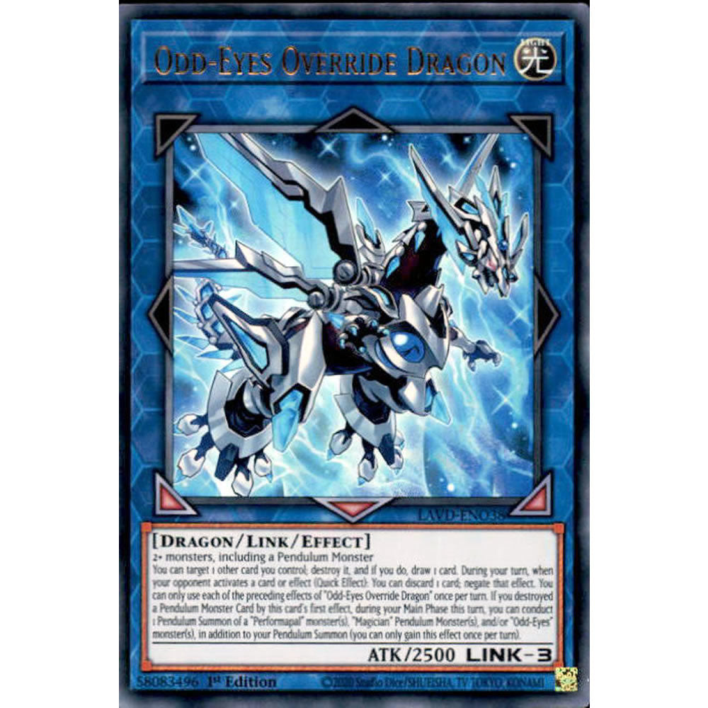 Odd-Eyes Override Dragon LAVD-ENO38 Yu-Gi-Oh! Card from the Legendary Arc-V Decks Set